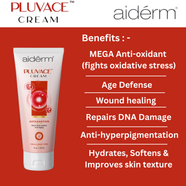 Pluvace - (Astaxanthin) Cream for Mega Anti-oxidant & Anti – Aging 50 G - Image 3