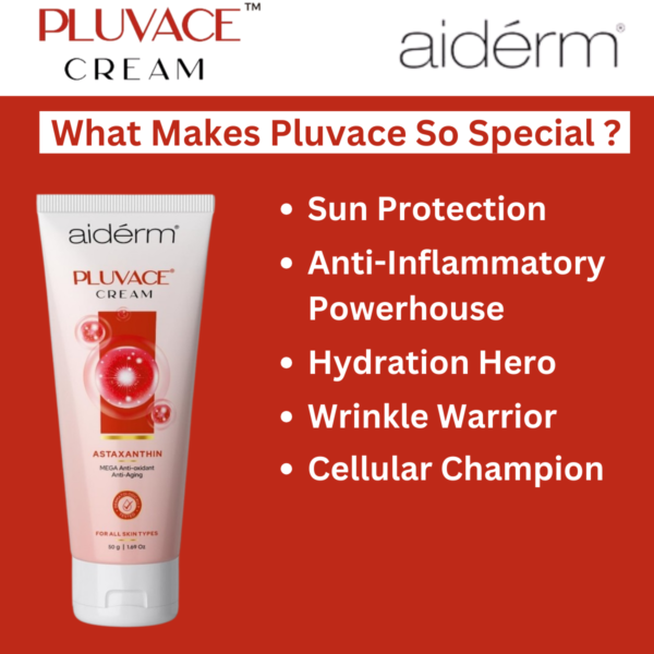 Pluvace - (Astaxanthin) Cream for Mega Anti-oxidant & Anti – Aging 50 G - Image 5