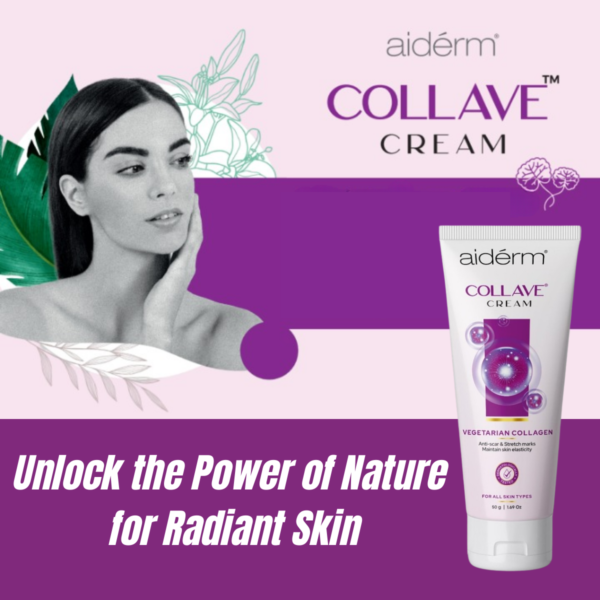 Collave – Gotu kola cream (Vegetarian collagen) for Anti stretch marks skin elasticity & Varicose Veins – 50 G - Image 2