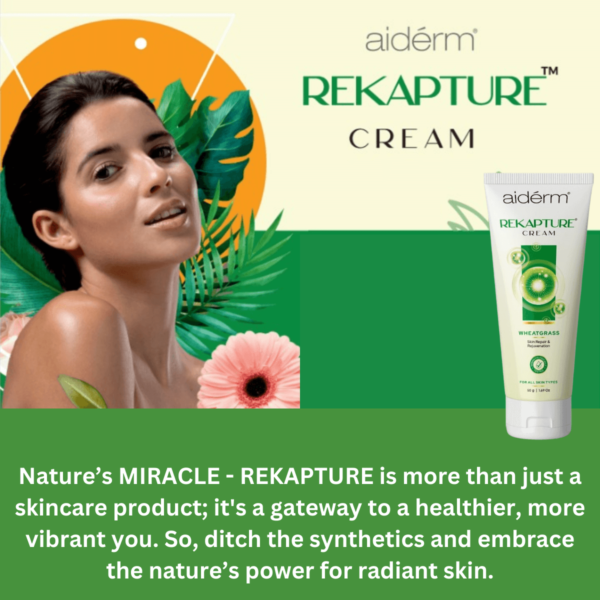 Rekapture – (Wheatgrass) Cream for skin Repair, recovery & rejuvenation – 50 G - Image 3