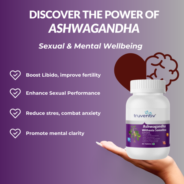 Ashwagandha Withania Somnifera 500 mg Gold Standard 100% Pure & Premium - 90 Tablets - Image 5